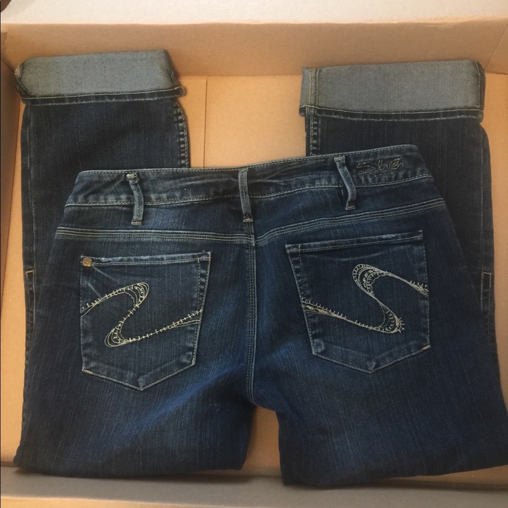 SILVER (🍁Fits a 29/30) Santorini Crop Jeans